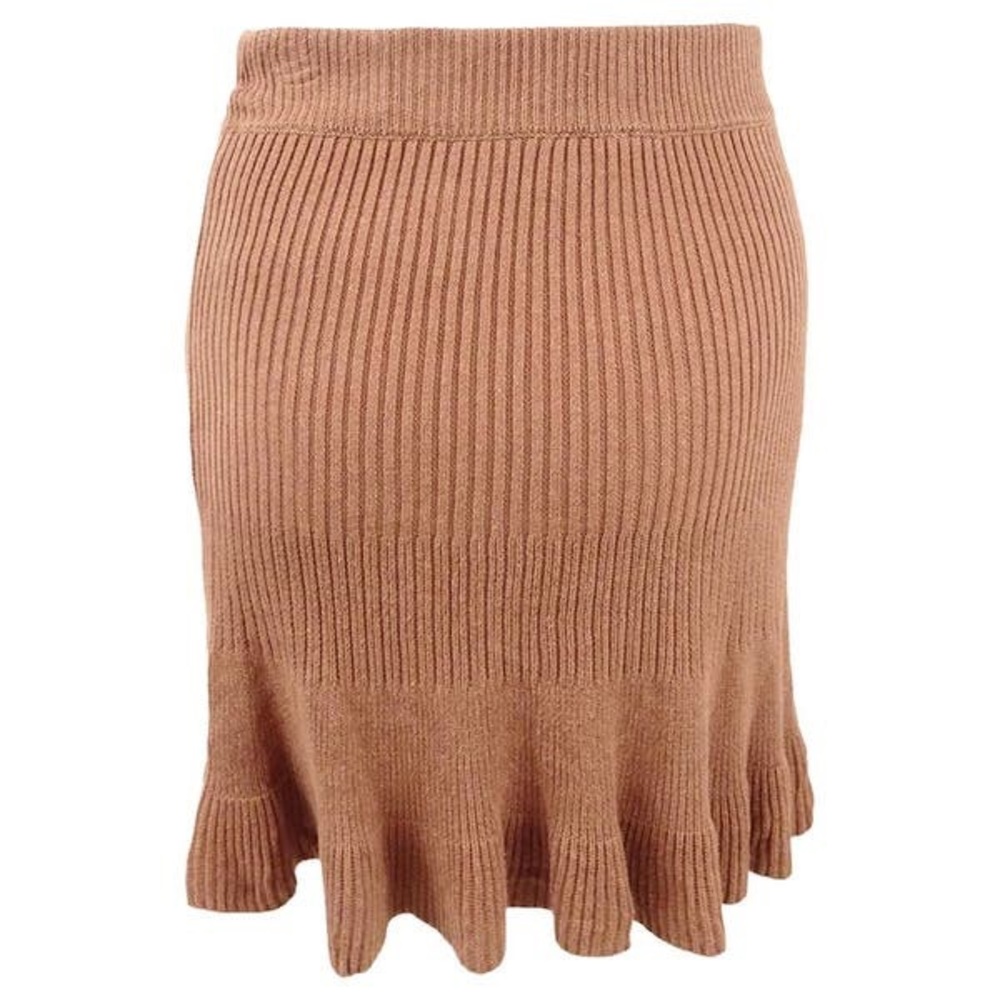 Free People: Size Small Cocoa Heather Pleated Skirt